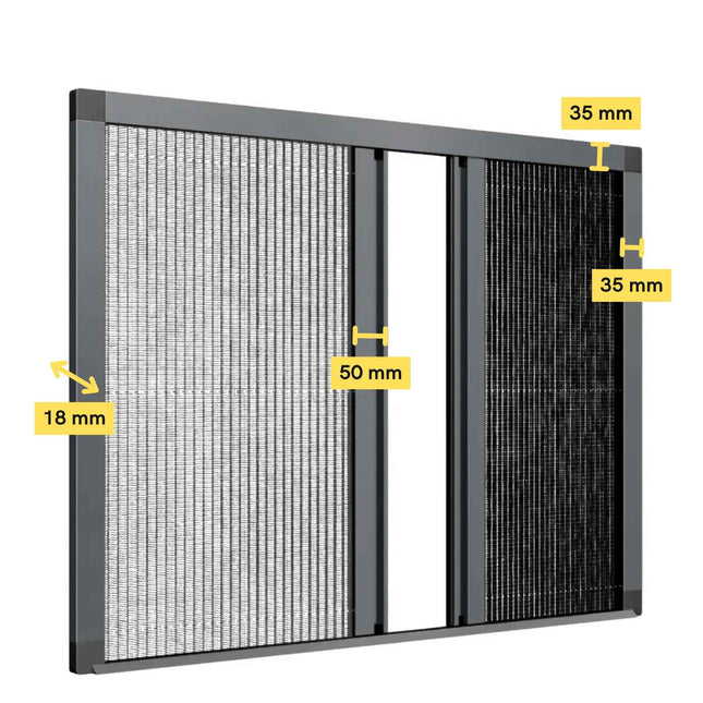 Mosquitera Puerta Doble a medida - Plisada