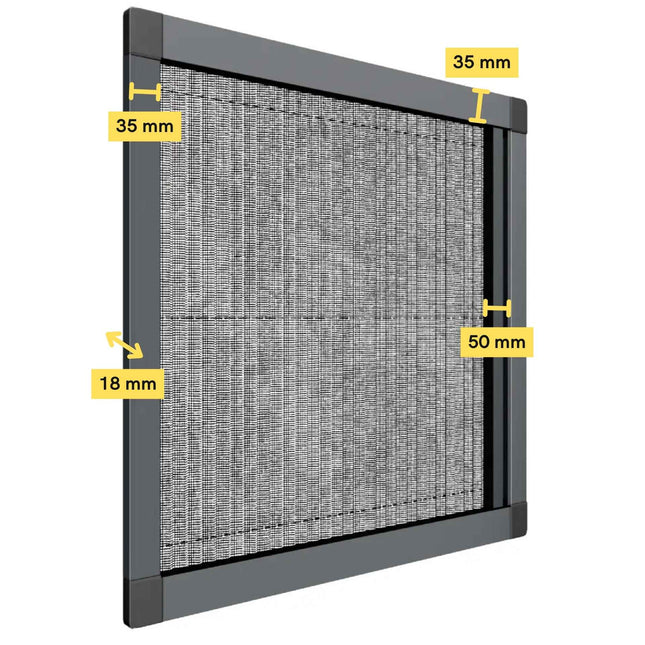 Mosquitera Para Ventanas a medida - sin tornillos - Plisada
