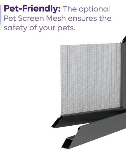 Mosquitera Para Puertas - para mascotas - se abre hacia adentro