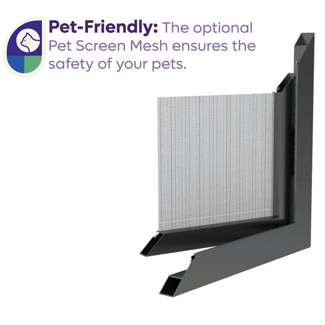 Mosquitera Para Puertas - para mascotas - se abre hacia adentro