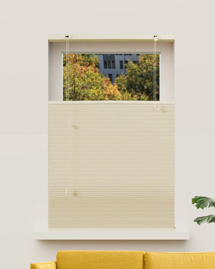 Cortina Plisada Panal Celular - A medida - Opaca - Crema