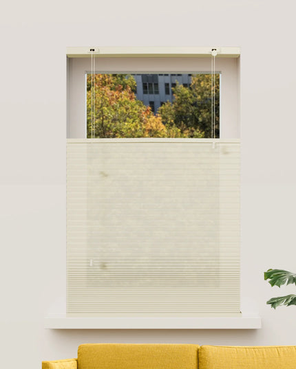 Cortina Plisada Panal Celular - A medida - Traslucidas - Crema