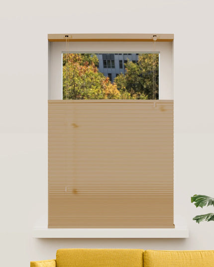 Cortina Plisada Panal Celular - A medida - Opaca - Marrón