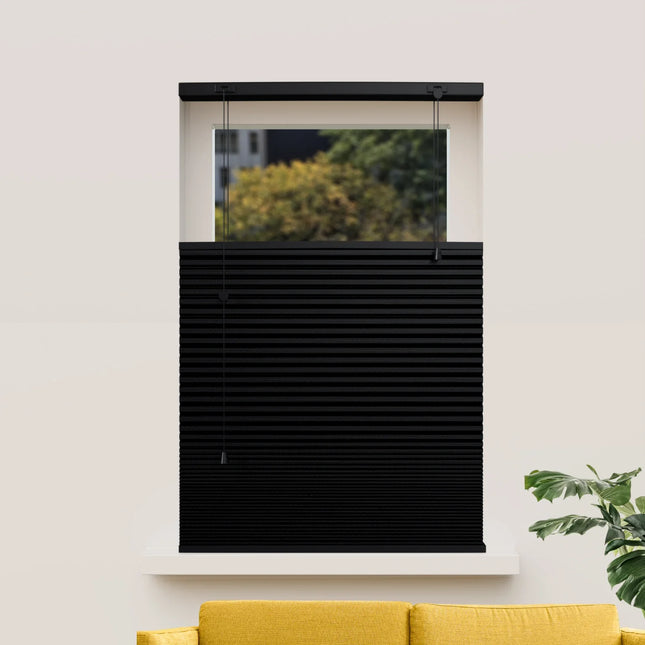 Cortina Plisada Panal Celular - A medida - Opaca - Negro