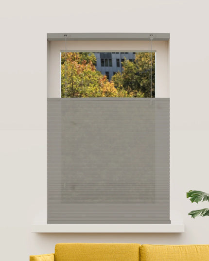 Cortina Plisada Panal Celular - A medida - Traslucidas - Gris