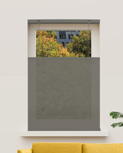 Cortina Plisada Panal Celular - A medida - Traslucidas - Antraciet