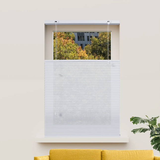 Cortina Plisada Panal Celular - A medida - Traslucidas - Blanco