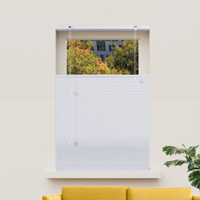 Cortina Plisada Panal Celular - A medida - Opaca - Blanco