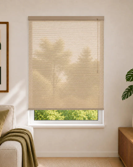 Cortinas Plisadas Térmicas y Opacas con Cordón - Marron