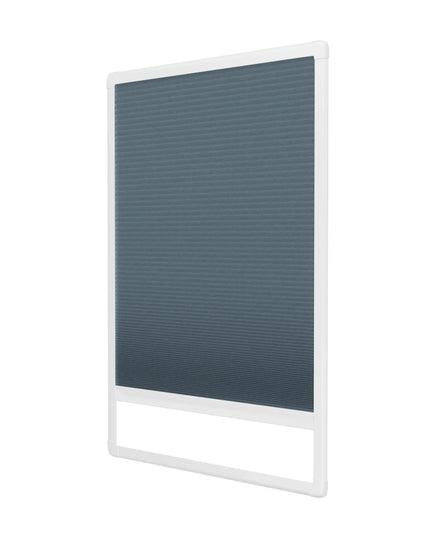 Cortinas Plisadas Sin Taladrar - Oscuridad Total Opacas - Adhesivo magnético - Azul