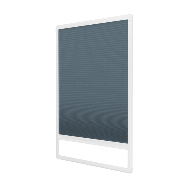 Cortinas Plisadas Sin Taladrar - Translúcido - Adhesivo magnético - Azul