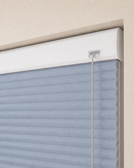 Cortinas Plisadas Térmicas y Opacas con Cordón - Azul Turquesa