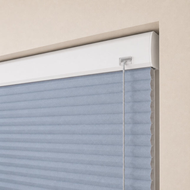 Cortinas Plisadas Térmicas y Opacas con Cordón - Azul Turquesa