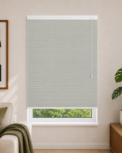 Cortinas Plisadas Térmicas y Opacas con Cordón - Verde oliva