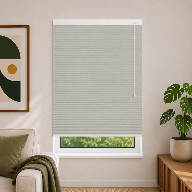 Cortinas Plisadas Térmicas y Opacas con Cordón - Verde oliva