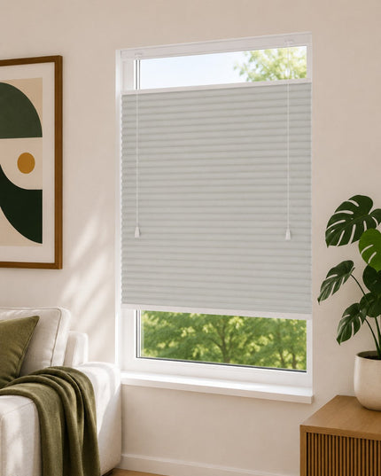 Cortinas Plisadas Térmicas y Opacas con Cordón - Verde oliva