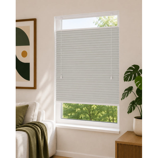 Cortinas Plisadas Térmicas y Opacas con Cordón - Verde oliva