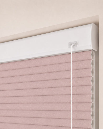 Cortinas Plisadas Térmicas y Opacas con Cordón - Rose Taupe