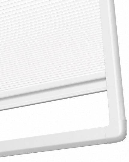 Cortinas Plisadas Sin Taladrar - Translúcido - Adhesivo magnético - Blanco