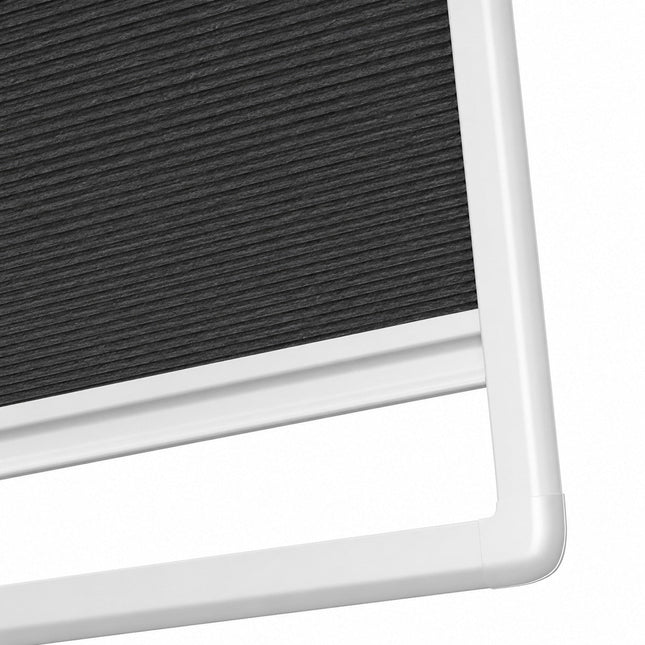 Cortinas Plisadas Sin Taladrar - Oscuridad Total Opacas - Adhesivo magnético - Antracite
