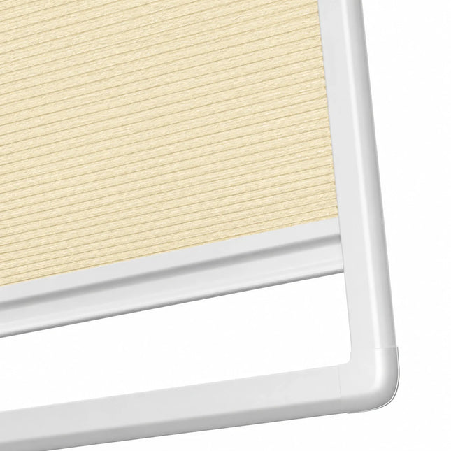 Cortinas Plisadas Sin Taladrar - Oscuridad Total Opacas - Adhesivo magnético - Beige