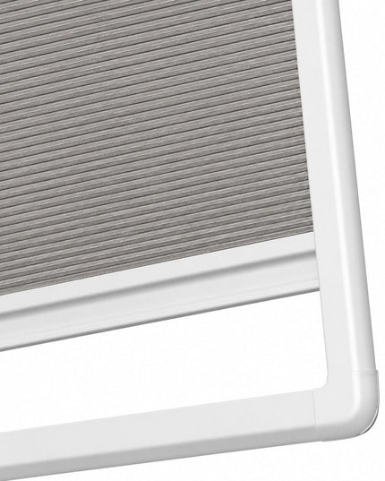 Cortinas Plisadas Sin Taladrar - Oscuridad Total Opacas - Adhesivo magnético - Gris