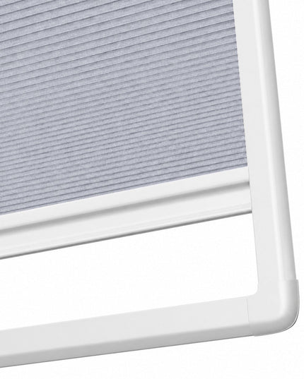 Cortinas Plisadas Sin Taladrar - Translúcido - Adhesivo magnético - Gris claro