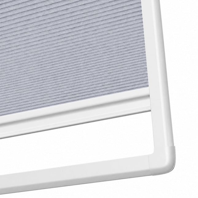 Cortinas Plisadas Sin Taladrar - Translúcido - Adhesivo magnético - Gris claro