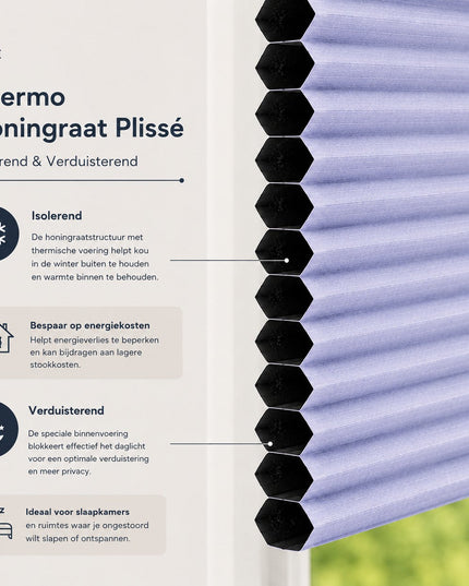 Cortinas Plisadas Sin Taladrar - Oscuridad Total Opacas - Adhesivo magnético - Beige